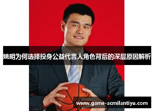 姚明为何选择投身公益代言人角色背后的深层原因解析